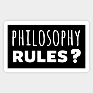 Philosophy rules? Sticker